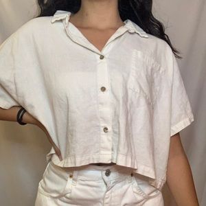 Vintage button up top